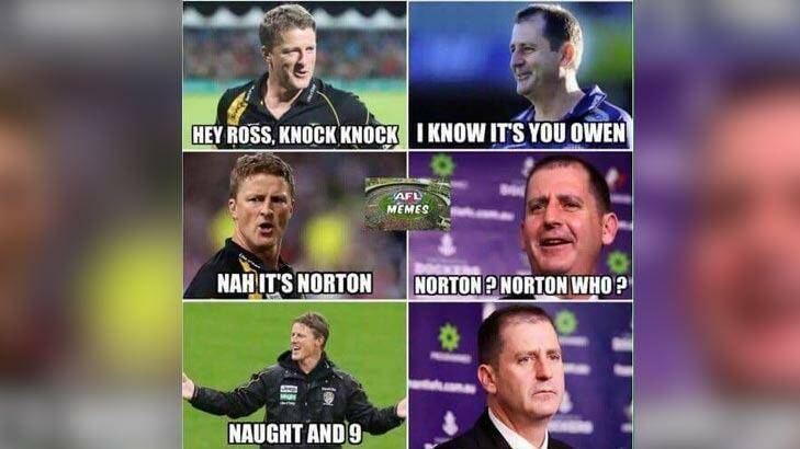 Contrasting fortunes for Damien Hardwick and Ross Lyon. Photo: Facebook