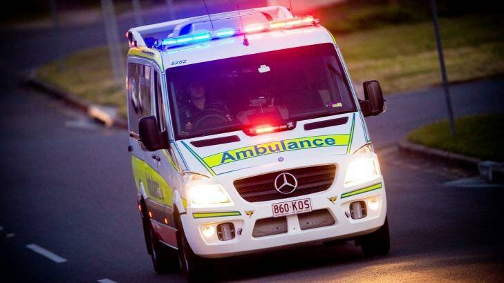 A paramedic was cut then stabbed by a woman demanding medication at an ambulance station on Fraser Island. Photo: Supplied