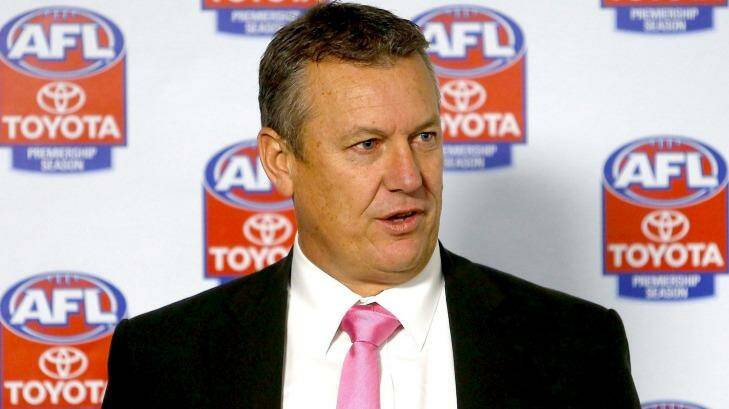 Taking his time: AFL football operations manager Mark Evans. Photo: afrphoto@afr.com.au