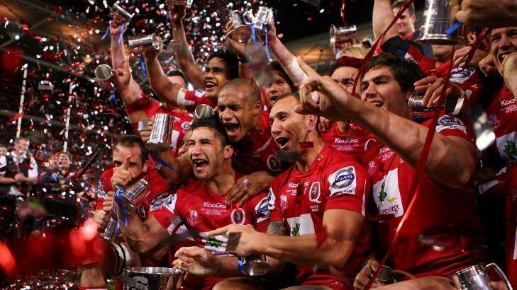 It's been almost four years sicne the reds sat atop the Super Rugby competition. Photo: Jonathan Wood