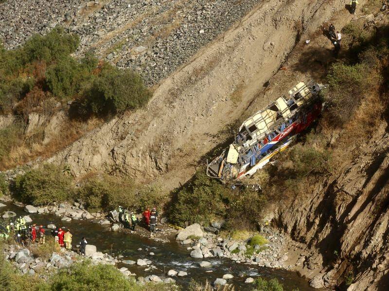 At least 20 people are dead after a passenger bus crashed en route to Lima, Peru.