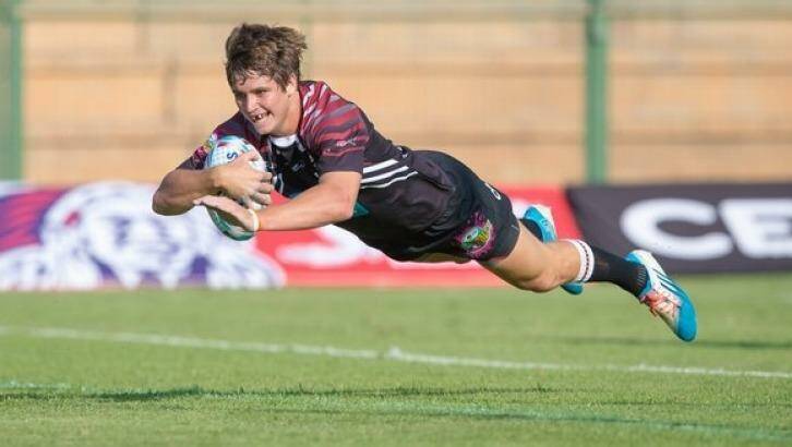 Touching down: NWU-Pukke put nine points on the board. Photo: Twitter: @varsitycup