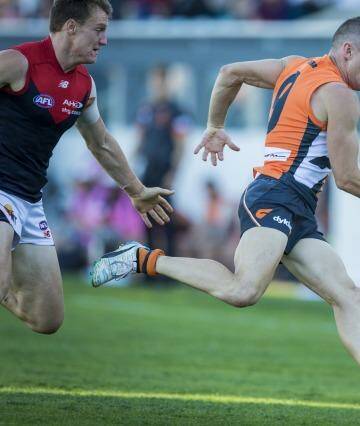 The Demons were swamped by GWS in the second half. Photo: Matt Bedford