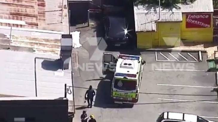 A man is in a critical condition after receiving an electric shock. Photo: Seven News Queensland