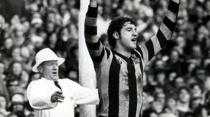 Peter Hudson kicked 100 in 1977. Photo: The Age