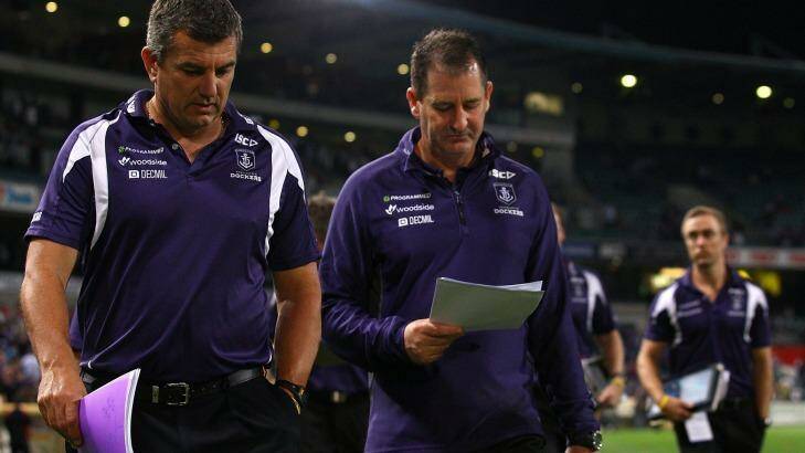 Peter Sumich became the latest Ross Lyon assistant coach at Fremantle to depart the fold. Photo: Paul Kane