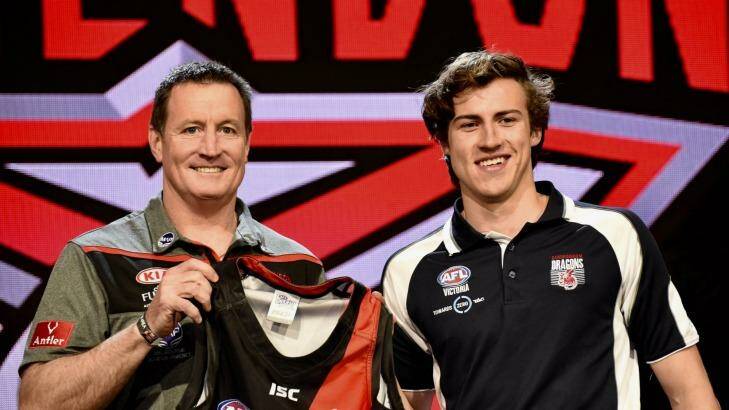 Dream come true: McGrath with his new coach, John Worsfold. Photo: Christopher Pearce