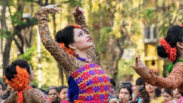 Festival dancers celebrate the arrival of spring in India.  Photo: iStock