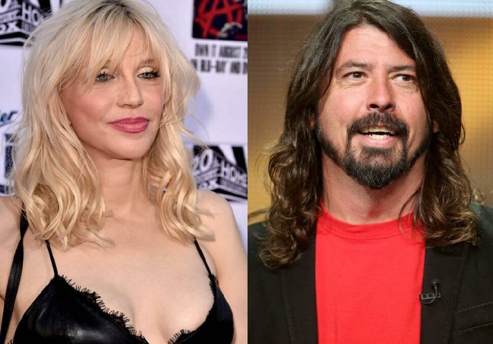 Courtney Love and Dave Grohl appear to have made up, after a 20-year feud. Photo: Gettu Images