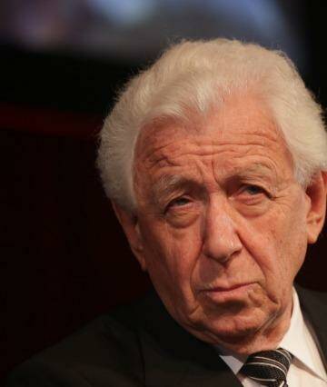 Frank Lowy was not impressed with the attitude of AFL officials. Photo: Rob Homer