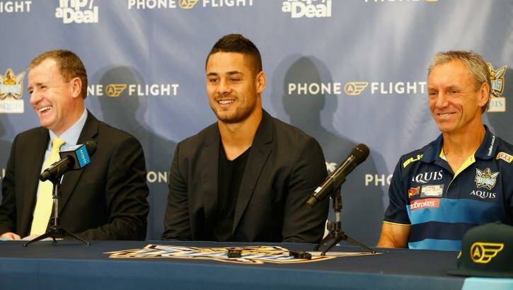 Intrigue: Conspiracy theories surround Jarryd Hayne signing with the Titans. Photo: Jason O'Brien