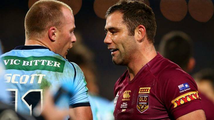 Not taking a backward step: Cameron Smith of the Maroons. Photo: Getty Images 