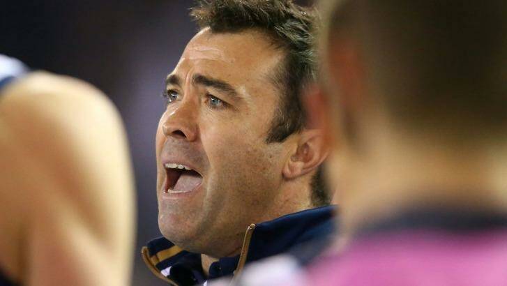 Geelong coach Chris Scott had more reason than usual to be agitated at the weekend. Photo: Getty Images/AFL Media