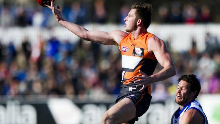 Jed Lamb is looking to regain his place in the Giants forward line. Photo: Jay Cronan