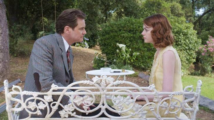 Colin Firth stars as Stanley and Emma Stone stars as Sophie in Sony Pictures Classics' Magic in the Moonlight. Photo: Supplied