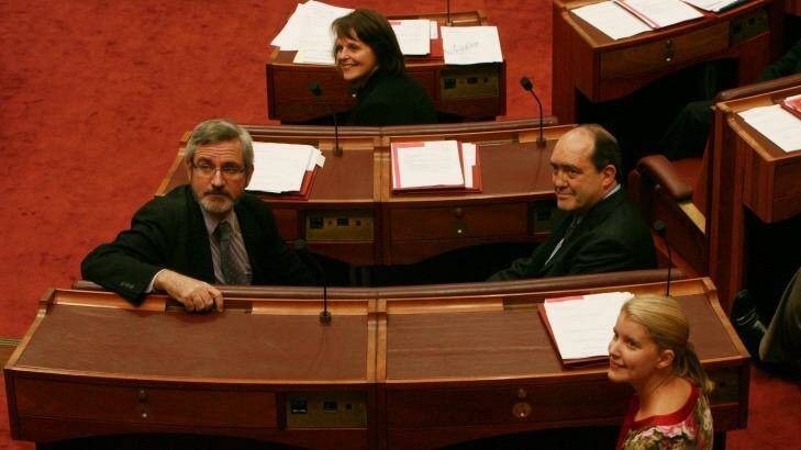 Andrew Bartlett in the Senate. Photo: Andrew Taylor