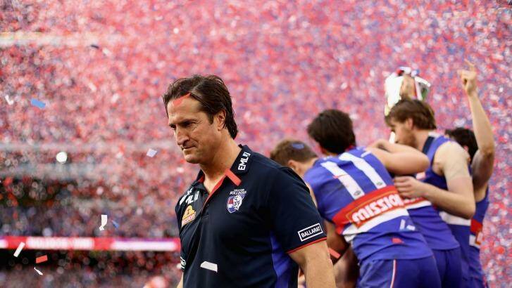Top Dog: Luke Beveridge has had to overcome many obstacles during his time in charge. Photo: AFL Media/Getty Images