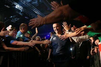 Superstar: Phil Taylor has been a hit since he arrived in Invercargill.  Photo: Robyn Edie/Fairfax NZ