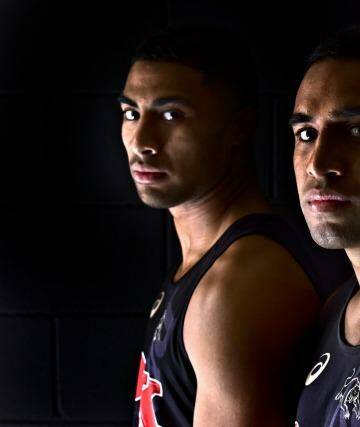 Panthers on the prowl: Penrith rookies Robert (left) and George Jennings. Photo: Brendan Esposito