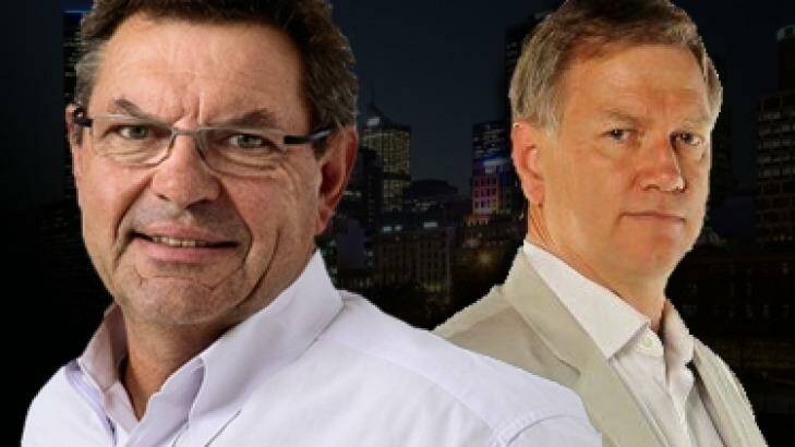 Conservative broadcasters Steve Price, left, and Andrew Bolt were named best metro AM team. Photo: Supplied