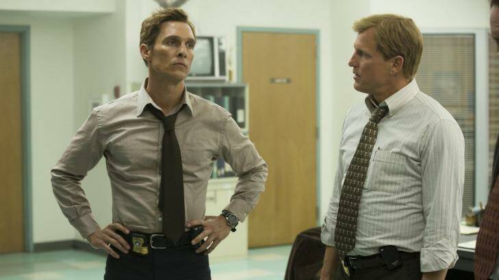 Matthew McConaughey and Woody Harrelson in the acclaimed first season of True Detective.
