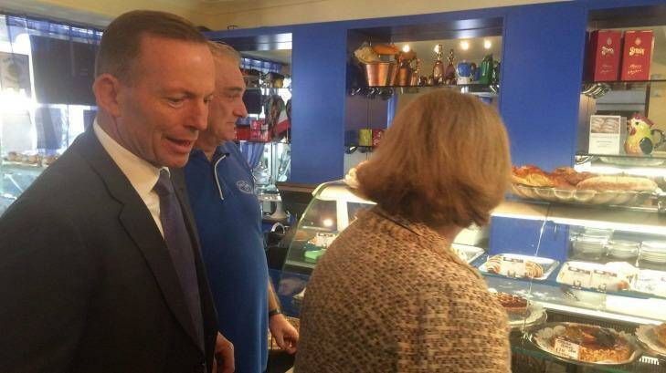Tony Abbott during his visit to Brisbane. Photo: supplied
