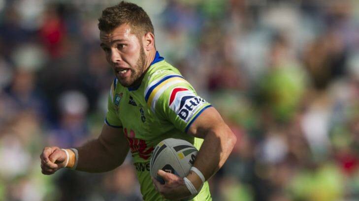 Raiders halfback Mitch Cornish has attracted interest from Parramatta and Wakefield in the UK.  Photo: Jay Cronan