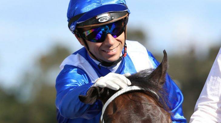 Jockey Joao Moreira, pictured riding McCreery in September.  Photo: bradleyphotos.com.au
