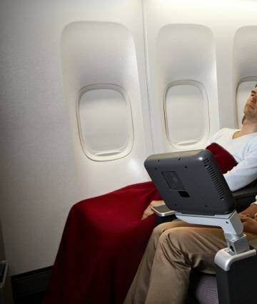 Premium economy seats are a comfortable width.  Photo: Courtney Treak