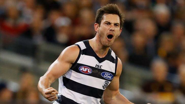 Set to stay: Geelong forward Daniel Menzel. Photo: AFL Media/Getty Images