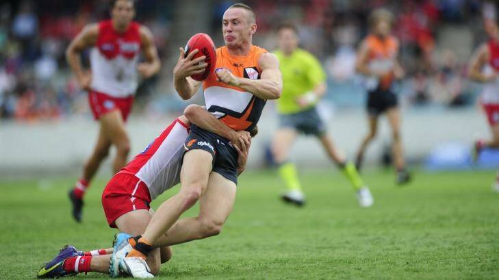Committed: Tom Scully is one of several Giants signed to a long-term contract. Photo: Melissa Adams