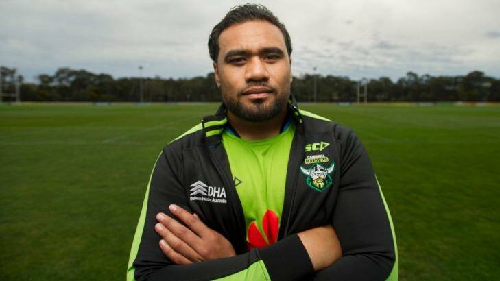 The Raiders' Junior Paulo has lost his driver's licence for 12 months. Photo: Jay Cronan