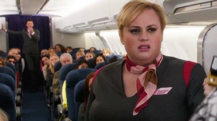 Rebel Wilson is an air steward in <i>Absolutely Fabulous: The Movie</i>. Photo: Fox Searchlight