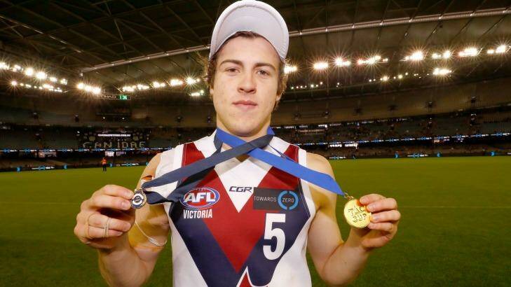 Rising star: Andrew McGrath was best on ground in the TAC Cup grand final this year. Photo: AFL Media/Getty Images