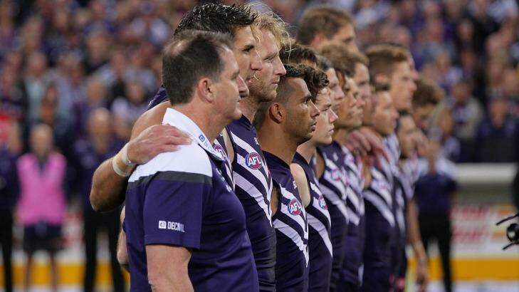 Changes ahead?  Ross Lyon and the Dockers were knocked out in the preliminary finals. Photo: AFL Media/Getty Images