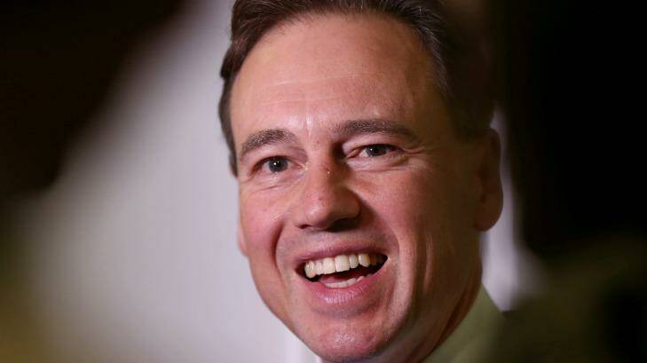 Environment Minister Greg Hunt, who oversees the Turnbull government's $2.55 billion emissions reduction fund. About half the fund's existing money has now been committed to projects. Photo: Alex Ellinghausen