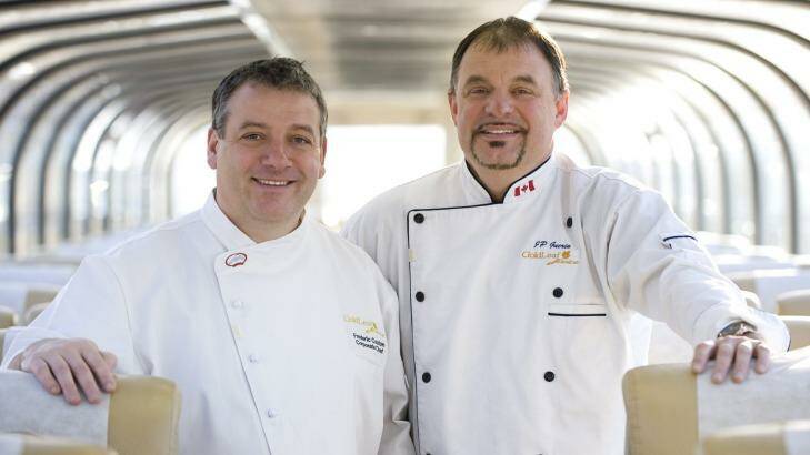 Rocky Mountaineer Chefs Frederic Couton (left) and Jean Pierre Guerin.