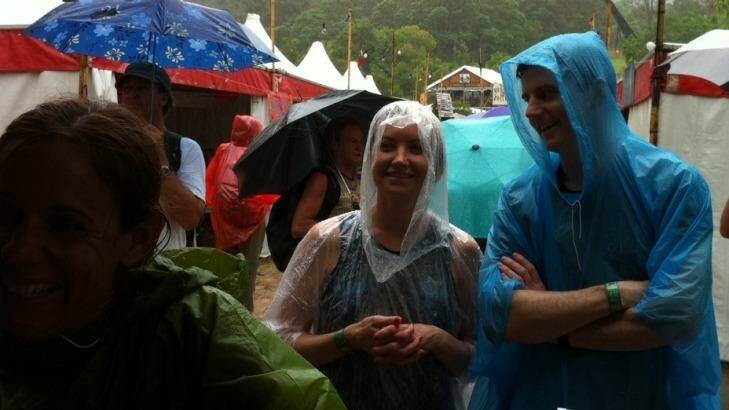 Rain ponchos are expected to be a major fashion item at the 2014 Woodford Folk Festival. Photo: Tony Moore