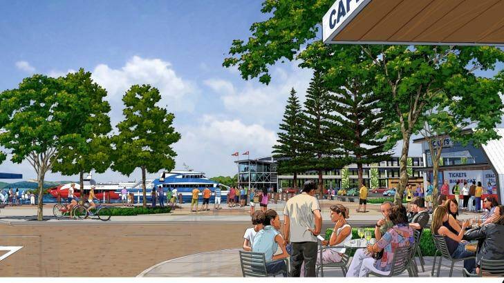 The proposed Toondah Harbour at Cleveland. Photo: Toondah Harbour artists impressio