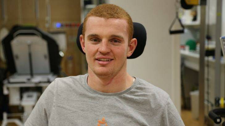 Rehab: Alex McKinnon at Royal North Shore Hospital.