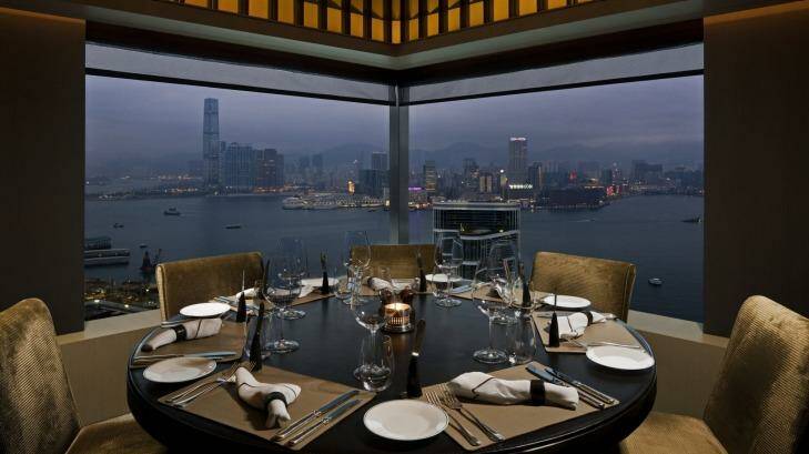 Cafe Gray Deluxe in Swire Hotels' Upper House has sweeping views of Hong Kong's harbour. Photo: Supplied