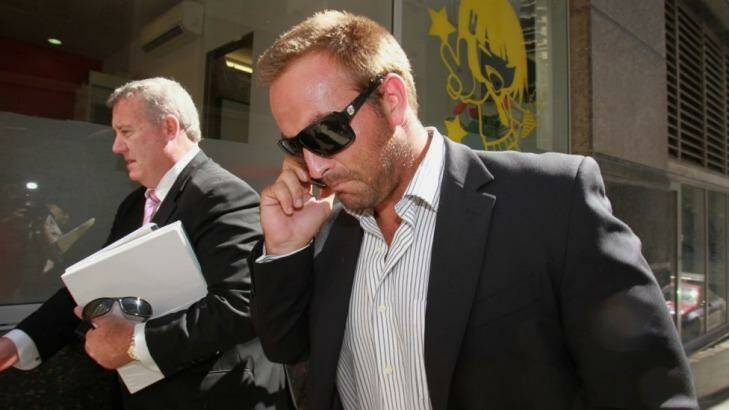 Infamous incident: Ryan Tandy leaves Sydney's City Central Police Station in February 2011. Photo: Simon Alekna