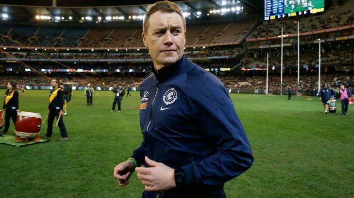 Interim Blues coach John Barker. Photo: AFL Media/Getty Images