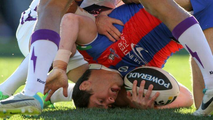 Heady daze: James McManus is talking legal action against the Newcastle Knights over the club's handling of his concussions. 