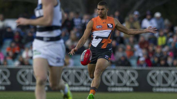 Crow call: Giant Curtly Hampton has nominated Adelaide as his club of choice Photo: Jay Cronan
