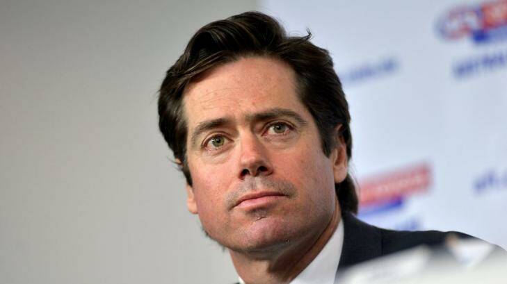 Gillon McLachlan has attempted to play down a dispute between the AFL and its media arm. Photo: Joe Armao