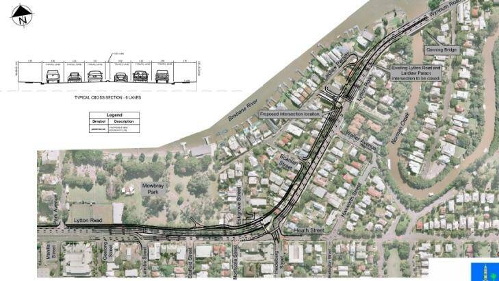 The proposed Lytton Road upgrade will require resumption of houses at East Brisbane. Photo: Supplied