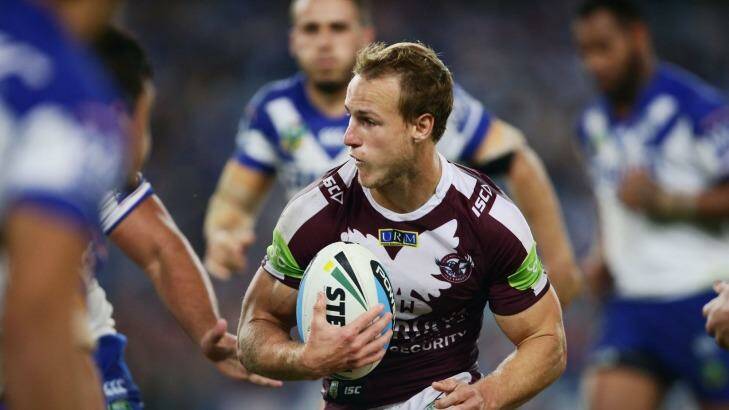 Subject of speculation: Manly halfback Daly Cherry-Evans runs with the ball during last Friday's loss to the Canterbury Bulldogs. Photo: Matt King