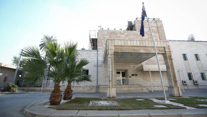 The Australian embassy in Baghdad. Photo: Alex Ellinghausen