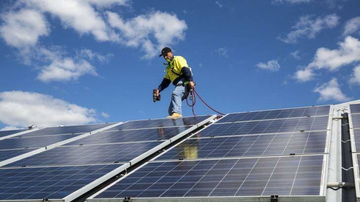 The government plans to remove the solar bonus scheme from Queensland power bills. Photo: Glenn Hunt